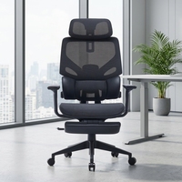 Silla de oficina ergonómica de malla al por mayor con base cromada de cinco estrellas, precio de fábrica, silla de ordenador de malla transpirable, China