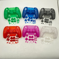 Boutons de jeu transparents pour contrôleur PS5, boîte complète de boutons, coque, couvercle de coque, décoration, coquilles de réparation, 100 pièces