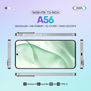 Smartphone 5G A56 le plus vendu, écran 7,3 pouces, 16 Go + 1 To, téléphone de jeu 10 cœurs, Android 15, GPS, reconnaissance faciale, version globale - Product Image 2