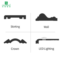 Plinthe PS au design minimaliste, résistante à l'humidité, durable, écologique, 100*13mm, pour hôtels et hôpitaux, installation facile