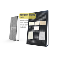 Ventes directes d'usine réglable Logo personnalisé magasin métal suspendu poinçonnage plaque carrelage présentoir