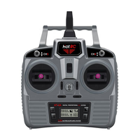 Système émetteur-récepteur radio RC Hotrc HT-6A version améliorée 2.4G 6 canaux avec boîte pour voiture RC, bateau, drone FPV, avion à voilure fixe