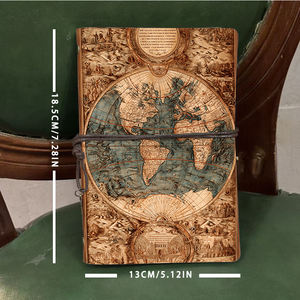 Papel grueso de diario retro ideal para comentarios de clientes de diseñadores gráficos y conceptos de diseño con mapa del mundo vintage con Illust - Product Image 4