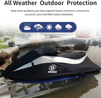 Housse de protection imperméable 600D personnalisée, résistante aux UV et robuste pour bateaux pneumatiques, jet-skis, et utilisation en lac et en rivière