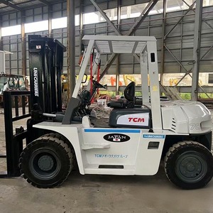 Подержанный вилочный погрузчик TCM 70 с противовесом, 7 тонн, дизельный, в отличном состоянии, б/у из Японии, для склада, для обработки материалов, недорогой погрузчик - Product Image 3