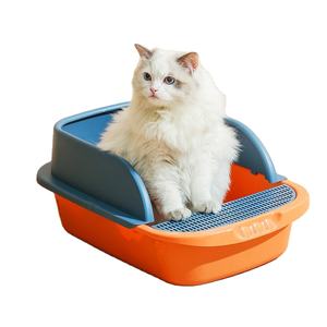 Toilette <span class=keywords><strong>pour</strong></span> chat personnalisée en gros Boîte à litière <span class=keywords><strong>pour</strong></span> chat en plastique épais <span class=keywords><strong>pour</strong></span> animaux de compagnie Boîte à sable durable <span class=keywords><strong>pour</strong></span> <span class=keywords><strong>chaton</strong></span> Toilette <span class=keywords><strong>pour</strong></span> chat - Product Image 1