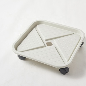 <span class=keywords><strong>De</strong></span> plástico pesado plaza se jardín macetas Rolling Plant paleta con ruedas - Product Image 3