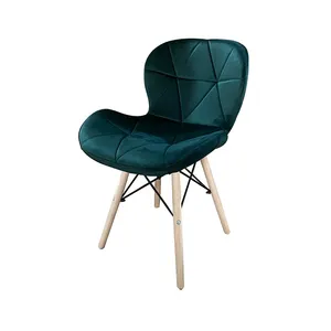 Dining Furniture Modern Dining Room Furniture Butterfly Design PU Leather Seat with Solid Wood Legs Dining Chair