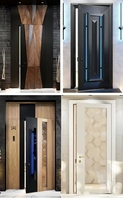 Porte de sécurité en aluminium et acier inoxydable, style moderne, coupe-vent, isolante thermiquement, ignifuge, pour entrée extérieure