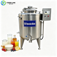 Pasteurisateur commercial en acier inoxydable de 300 L pour lait frais de chèvre et de chamelle, yaourt, pour ferme laitière