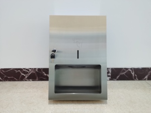 Distributeur d'essuie-tout manuel en acier inoxydable SUS304 pour immeuble de bureaux design moderne - Product Image 2