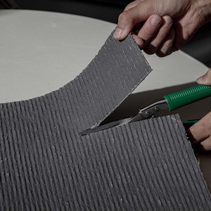 แผ่นหินเนื้อนุ่มขนาดใหญ่สีเทาหรูหราทันสมัยในร่ม - Product Image 1