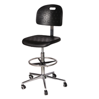 Chaise de laboratoire moderne anti-statique |   Sièges ergonomiques antistatiques en cuir PU pour travaux électroniques et utilisation en entrepôt