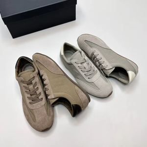 Baskets rétro de créateur pour femme, confortables et légères, idéales pour le printemps et l'été, chaussures de marche décontractées de luxe, couleur unie - Product Image 2