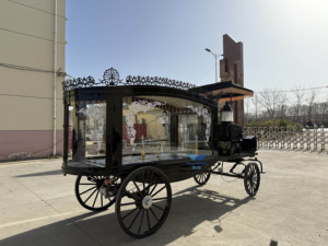 Carroza Fúnebre Blanca y Negra, Transporte Especial, Carroza Fúnebre Tirada por Caballos, Carroza Fúnebre Eléctrica al por Mayor - Product Image 4