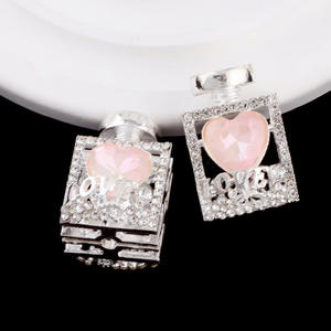 2025 vente chaude amour strass cristal coeur parfumé forme perles pour stylos bijoux à bricoler soi-même téléphone chaînes accessoires - Product Image 4