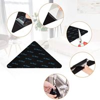 Autocollant antidérapant pour tapis en PU, réutilisable, lavable, imperméable, coussin de fixation pour tapis, sans résidus, tapis de cuisine antidérapant