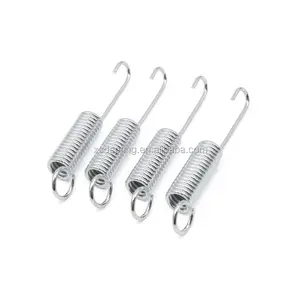 Best quality carbon steel custom window screen coil spring extension spring coils tension springs with metal hook clips