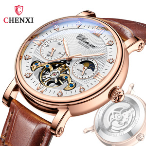 CHENXI cool orologio meccanico automatico luna stella grande <span class=keywords><strong>volano</strong></span> cintura impermeabile dal vivo commercio estero transfrontaliero da uomo - Product Image 2