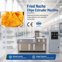 Ligne de production de chips de nachos industriels CE ISO, machine entièrement automatique pour la fabrication de chips de tortilla de maïs frites, extrudeuse