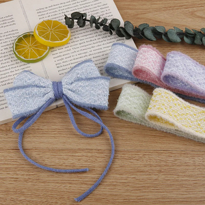 Cintas tejidas de caramelo con borde de felpa para sombreros de pelo con lazo Diy, Material de costura para ropa, caja de regalo, cinta de embalaje de flores - Product Image 3