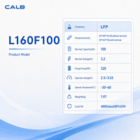 خلية CALB LiFePO4 بسعة 100 أمبير ساعة 3.2 فولت من الدرجة A، 4000 دورة شحن، بأقل تكلفة لكل كيلوواط ساعة لتطبيقات 48 فولت ESS EV Marine CE BIS