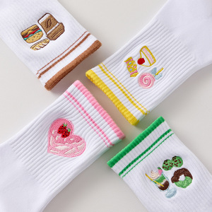 Calcetines de Yoga hasta la Pantorrilla para Mujer, Antideslizantes, con Bordado, Profesionales, para Fitness, Entrenamiento, Pilates, Deportes, Fabricante - Product Image 1