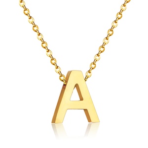 Collar con Letras Promocional, Joyería con Dijes de Todo el Alfabeto para Regalo de Dama, Joyería Kundan - Product Image 1