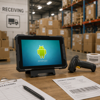 Tablet PC Tangguh 10.1 Inci Android 12 1920x1200 Layar Sentuh Kapasitif 5G NFC Tahan Air Tahan Banting Pemindai Kode Batang 2D Dudukan Kendaraan