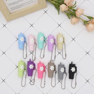 Mini Bottle Bag Pendant Fancy Keychain PVC Silicone Cup <b>Key</b> <b>Rings</b> Simulation Tumbler Cup Keychain - Product Image 3