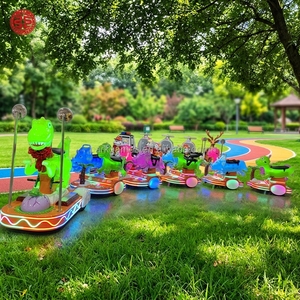 <span class=keywords><strong>Train</strong></span> électrique sans rail pour enfants, thème dinosaure, pour parcs d'attractions extérieurs, à vendre - Product Image 5