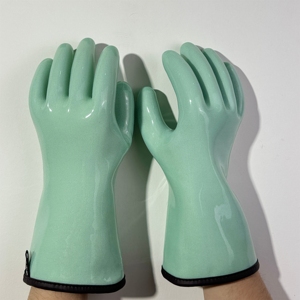 Gants de cuisine en silicone anti-chaleur et anti-brûlure, produit alimentaire sûr - Product Image 1
