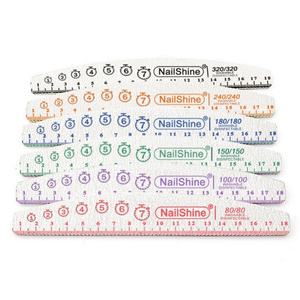 Lima de <span class=keywords><strong>uñas</strong></span> de <span class=keywords><strong>media</strong></span> <span class=keywords><strong>luna</strong></span> <span class=keywords><strong>con</strong></span> regla de doble cara <span class=keywords><strong>con</strong></span> logotipo impreso personalizado profesional 80 100 150 240 320 Lima japonesa de lija de grano - Product Image 4