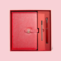 PQ Lüks PU Deri Defter Hediye Seti Özel Sert Kapaklı Günlük Promosyon Minimalist Deri Pürüzsüz Estetik Vintage Renkler