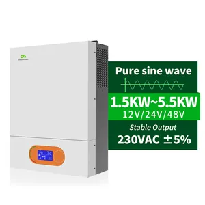 Inverter tenaga surya, semua dalam satu 1kw 1500w 1500va Inverter tenaga surya 1,5 kW Off Grid 12V Inverter surya