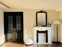 Newstar Simple Design Moderne Sculpté À La Main Intérieur Décoration De La Maison Beige Couleur Blanc Calcaire Cheminée Manteau
