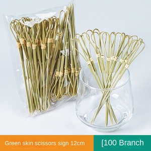 Brochetas <span class=keywords><strong>de</strong></span> bambú desechables <span class=keywords><strong>de</strong></span> alta calidad con mango <span class=keywords><strong>de</strong></span> madera para frutas, palitos <span class=keywords><strong>de</strong></span> cóctel ecológicos, tenedores decorativos creativos personalizados - Product Image 6