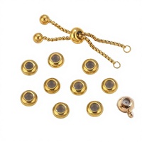 Composants d'accessoires de bijoux DIY transfrontaliers en acier inoxydable électroplaqué et acier titane, avec fermoir mousqueton double tête