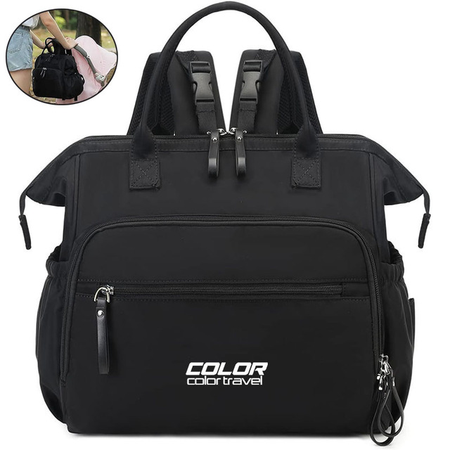 New Baby Diaper Handbag Waterproof Backpack With Anti-theft Pocket Mommy Bag Children Folding Stroller Storage Bag