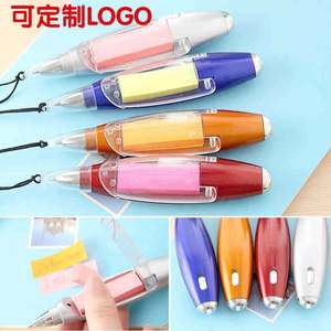 Bolígrafos Multifuncionales Promocionales con Notas Adhesivas, Luz LED y Cordón - Product Image 5