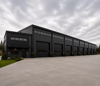 Entrepôt et atelier industriel préfabriqués en structure acier de plus de 2000 m² avec bureau