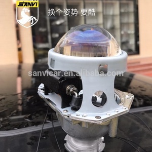 Sanvi 3 Inch Blue Film Coating Auto Xenon <b>Projector</b> Lens Automobile Head <b>Light</b> Bulb Blue <b>Light</b> Lens Xenon Headlight Kit - Product Image 5