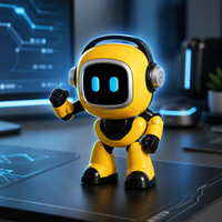 Robot interactif intelligent, jouet robot à commande vocale IA, 37 langues, éducatif, parlant, WiFi, rechargeable, cadeau pour enfants