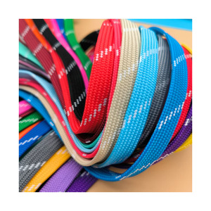 Custom 1cm Shoelaces Flat Hoodie Drawstring with Plastic End Elasticity Pantone Color Options <strong>Pull</strong> <strong>Strings</strong> Draw <strong>Cord</strong> - Product Image 4