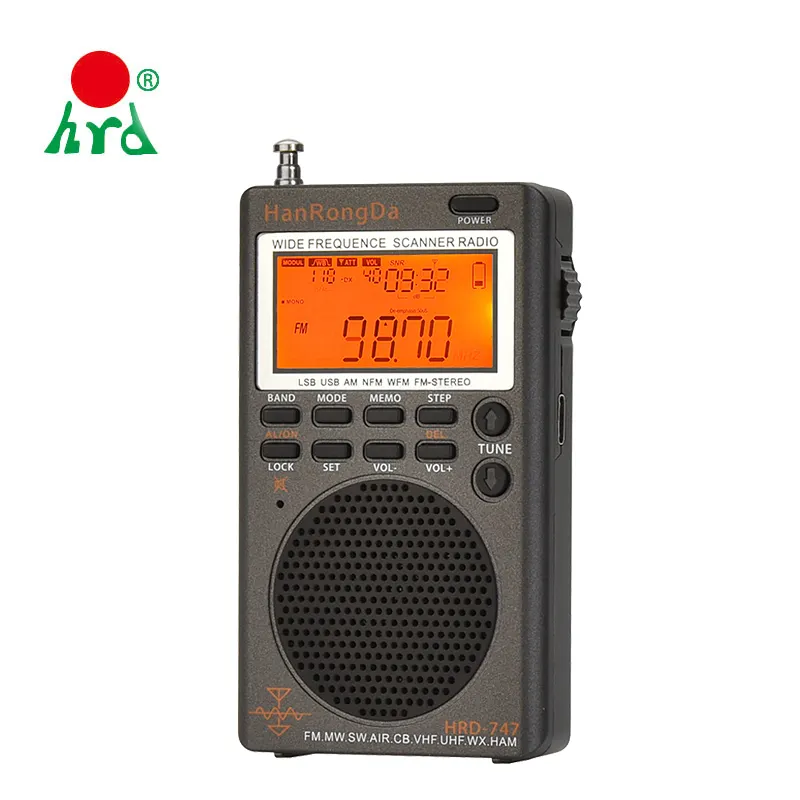 Mini Digitale AM FM SW AIR Tasca Portatile Ricevitore Radio