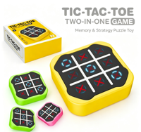 Jeu électronique portable Tic Tac Toe, multi-modes, défi de mémoire, jouet éducatif de voyage, jeu de puzzle pour enfants