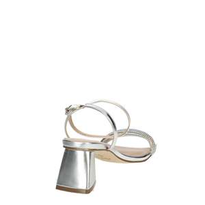 Menbur Sandales à talons pour femmes 23802, talon bloc métallique doré, chaussures d'été à bride à la cheville - Product Image 3