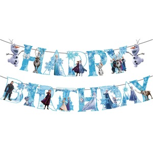 Set <span class=keywords><strong>de</strong></span> Decoración <span class=keywords><strong>de</strong></span> Cumpleaños con Temática <span class=keywords><strong>de</strong></span> la Princesa <span class=keywords><strong>Frozen</strong></span>, Banderines <span class=keywords><strong>de</strong></span> Cumpleaños <span class=keywords><strong>de</strong></span> Muñeco <span class=keywords><strong>de</strong></span> Nieve, Material <span class=keywords><strong>de</strong></span> Papel para Uso en Interiores, Set <span class=keywords><strong>de</strong></span> Recuerdos para Fiesta - Product Image 4
