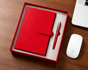 2026 Personalised Practical PU Leather Material Customize Pen Notebook Promotional Office Gift Set - Product Image 2