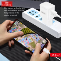 EARLDOM pour Samsung S10 S9 S8 Chargeur rapide d'origine 5V 2.1A Prise US/EU/UK Adaptateur de voyage Chargeur mural rapide